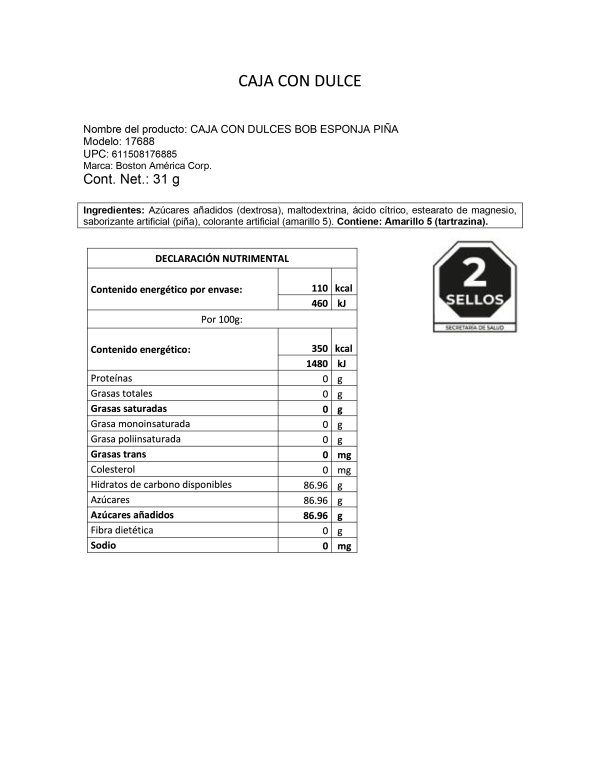 SpongeBob Pineapple Valentine